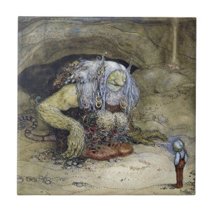 Azulejo "Boy with Troll" por John Bauer