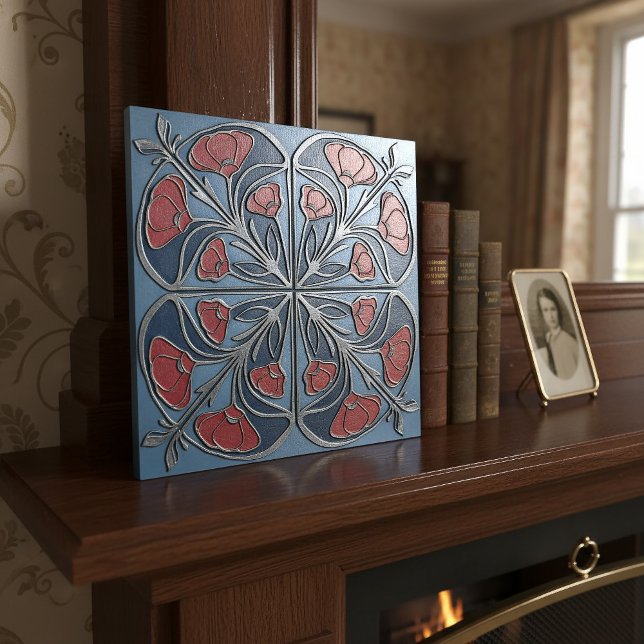 Azulejo Bright Art Nouveau Floral Medallion#13 ID1193 (Subido por el creador)