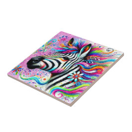 Azulejo Brillante margarita verde Verde azulada de cebra f