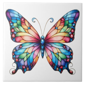Azulejo Brillo de mariposa de vidrio grandioso