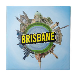 Azulejo Brisbane pequeño planeta pequeño punto de referenc
