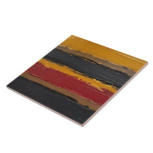 Azulejo bronce, ocre dorado, marsala y carbón vegetal