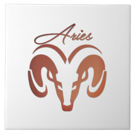 Azulejo Bronze Aries el Ram Zodiac
