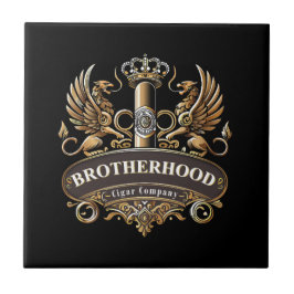 Azulejo Brotherhood Cigar Company Ceramic Tile