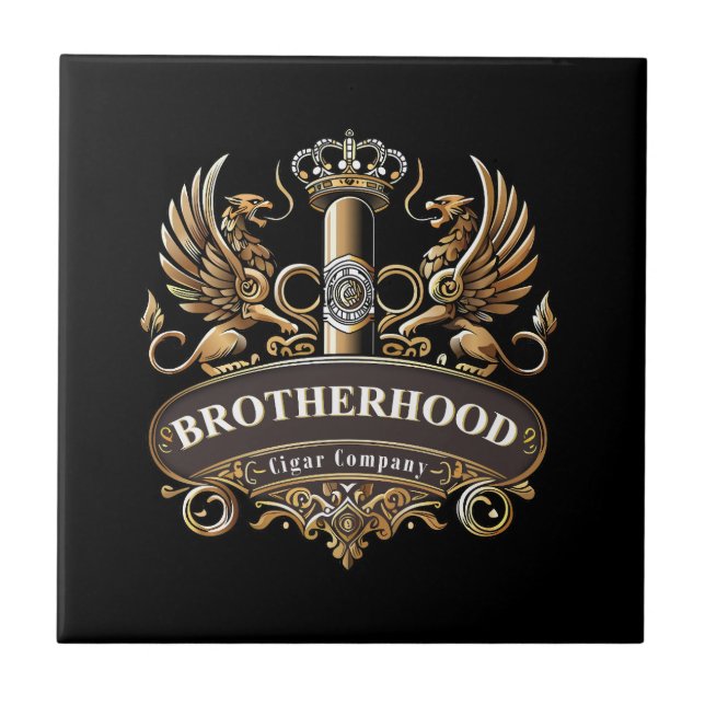Azulejo Brotherhood Cigar Company Ceramic Tile (Frente)