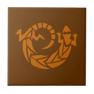 Azulejo Brown Gecko Southwestern Tile
