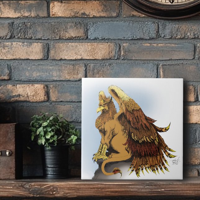 Azulejo Brown Griffin Fantasy (Subido por el creador)