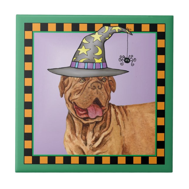 Azulejo Bruja de Dogue de Burdeos (Frente)