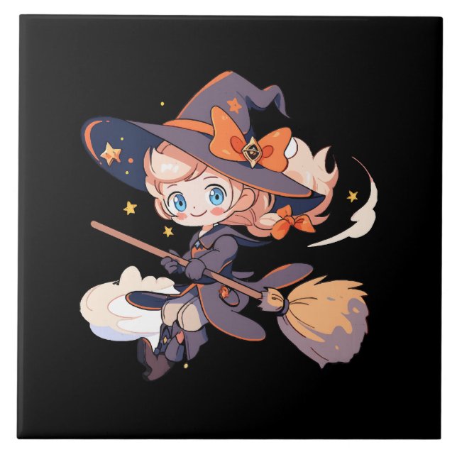 Azulejo Bruja Halloween (Frente)