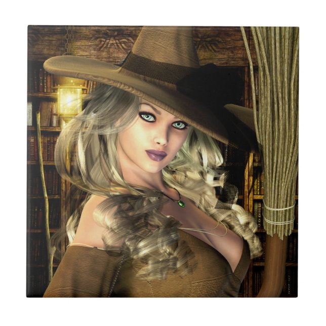 Azulejo Brujería Cerámica Tile (Frente)