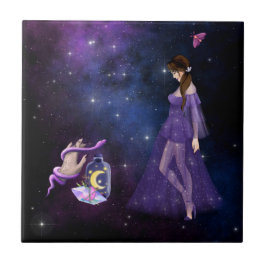 Azulejo Brujería Esoterica Magick Púrpura Regalo Para Bruj