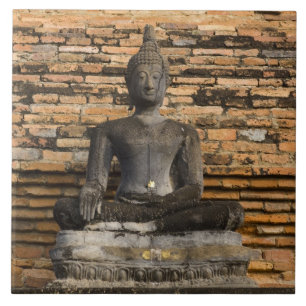 Azulejo Buda en Wat Mahathat.