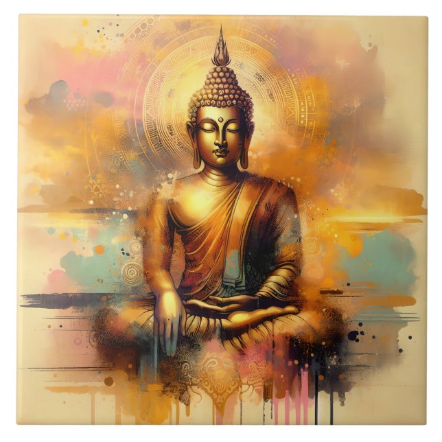 Azulejo Buda espiritual (Frente)