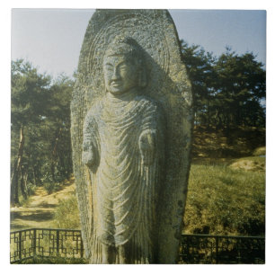 Azulejo Buda permanente en Ch'olch'on-ni, Naju, 10mo centu