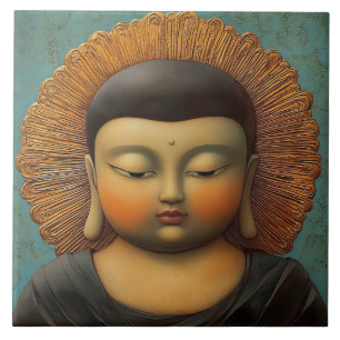 Azulejo Buda tranquilo