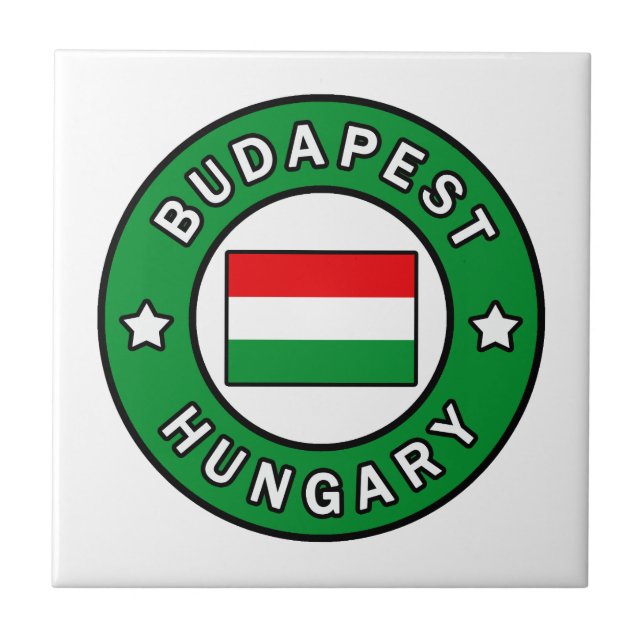 Azulejo Budapest Hungría (Frente)