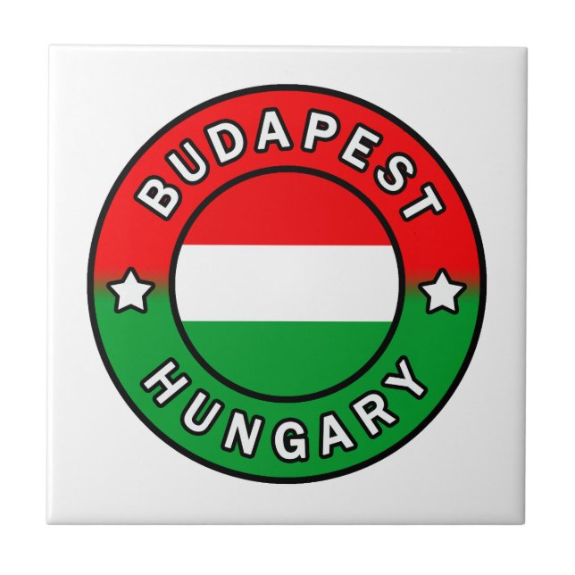 Azulejo Budapest Hungría (Frente)