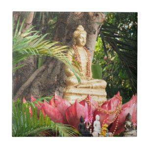 Azulejo budismo, buddha, estatua, religión, oro, asia,