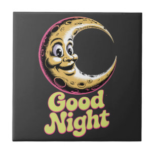 Azulejo Buenas noches Retro Moon