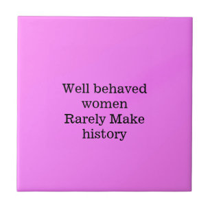 Azulejo Bueno, las mujeres raras veces hacen de la histori