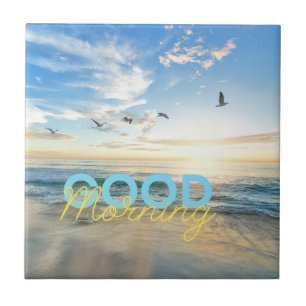 Azulejo Buenos días cielo azul