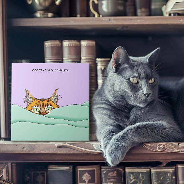 Azulejo Buenos días Naranja Cat Funny (Subido por el creador)