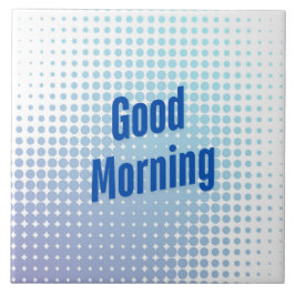 Azulejo Buenos Días Puntos Azules