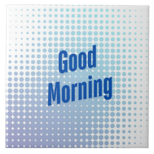Azulejo Buenos Días Puntos Azules