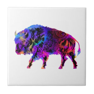 Azulejo Búfalo arcoiris