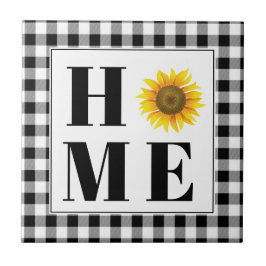 Azulejo Bufalo cheque girasol "Hogar"