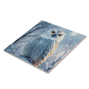 Azulejo Búho de nieve Mantén o diseña el tuyo