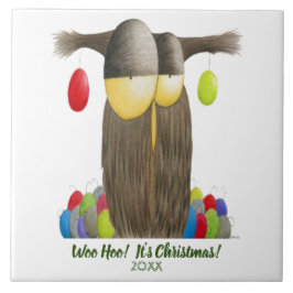 Azulejo Búho de vacaciones de corte