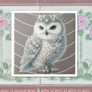 Azulejo Búho Elegante