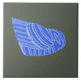 Azulejo BUHO HELADO en mosaico AZUL/EBONY