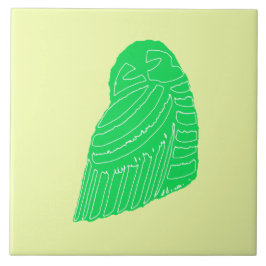 Azulejo BUHO HELADO en mosaico LIME