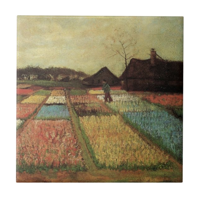 Azulejo Bulb Fields por Vincent van Gogh (Frente)