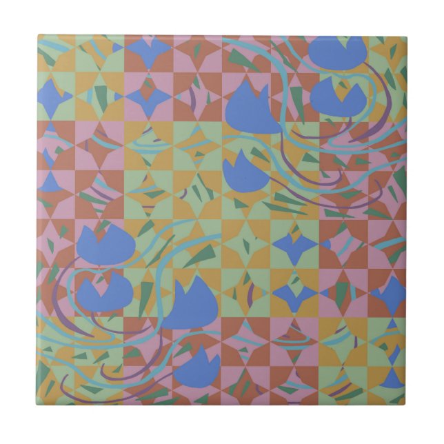 Azulejo Bulbos de tulipán Chispas (Frente)