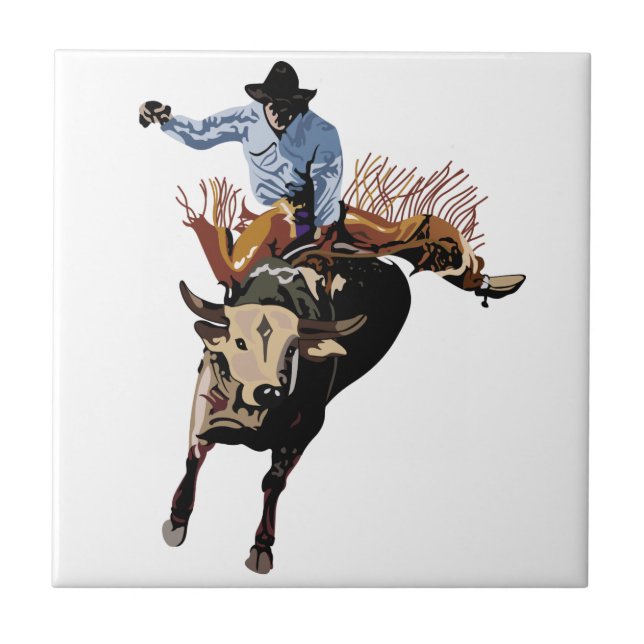 Azulejo Bull Rider (Frente)