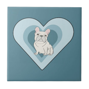 Azulejo Bulldog Francés Blanco