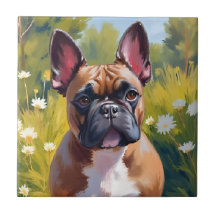 Bulldog Francés | Pintura de Perro Mascota Acuarel