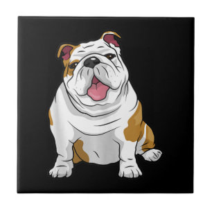 Azulejo Bulldoges ingleses sorprendentes perros de Bulldog