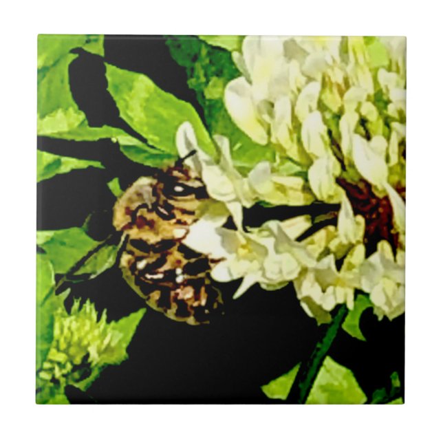 Azulejo Bumble Bee Ceramic Tile (Frente)