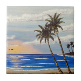 Azulejo Bunch Of Palms