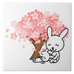 Azulejo Bunnies de primavera