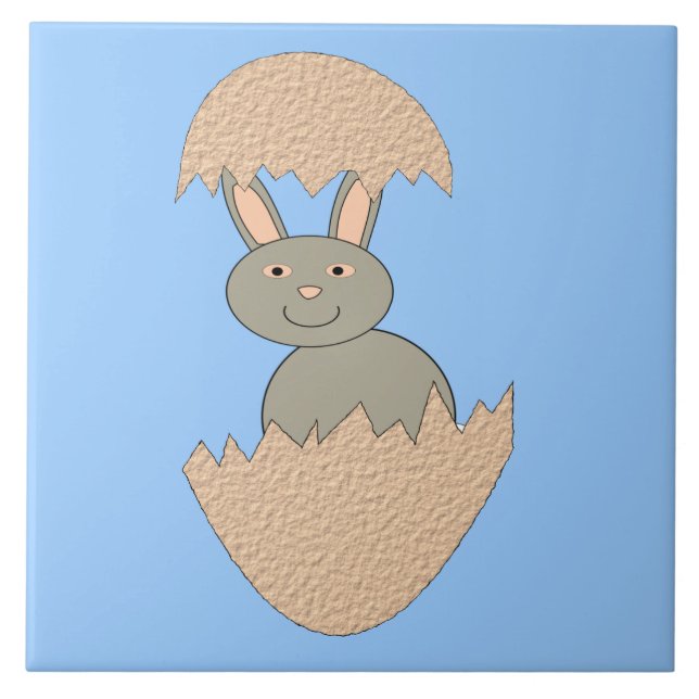 Azulejo Bunny Hatching de la tela de Egg Weird (Frente)