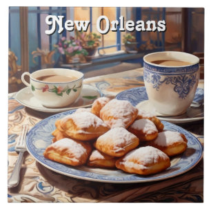 Azulejo Buñuelos Nueva Orleans Horneados Dulces Cocina