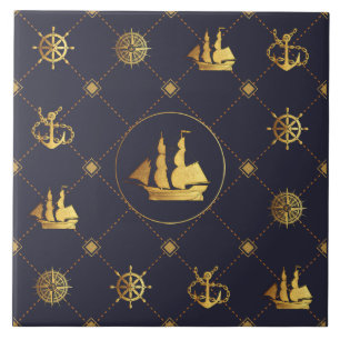 Azulejo Buque de oro
