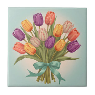 Azulejo Buque de tulipanes