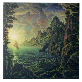 Azulejo Buques: Sol nocturno (por Konstantin Bogaevsky)