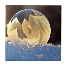 Azulejo Burbuja de jabón en nieve